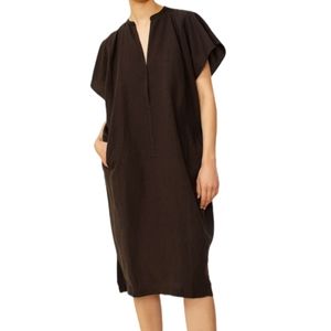 Vince Black Black Shirt Dress With Pockets